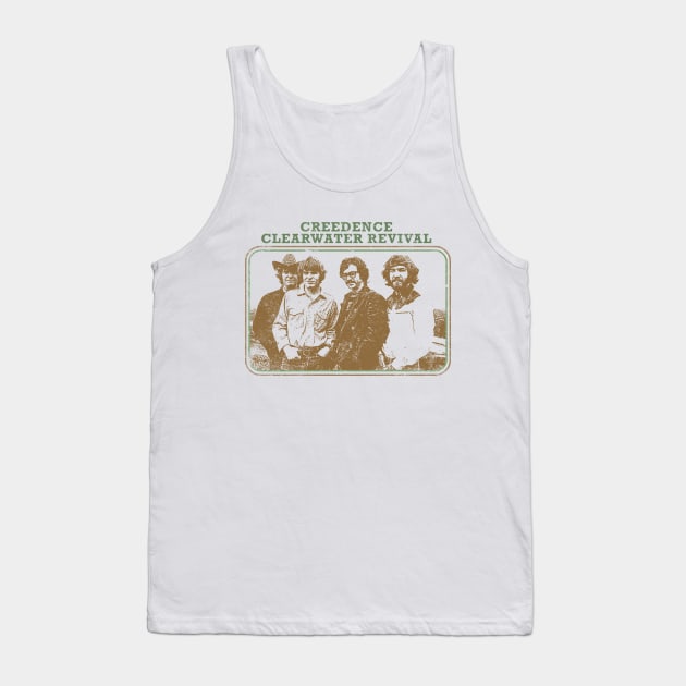 CCR Vintage Distressed Fanart Design Tank Top by snowblood